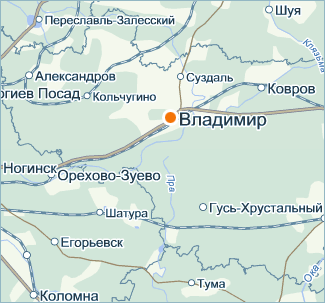 Карта Владимир